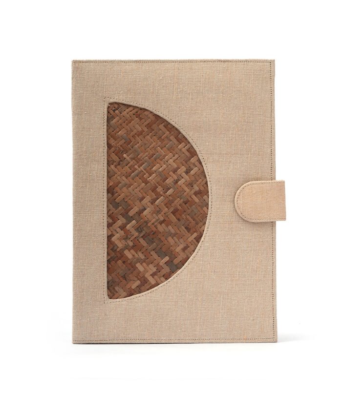 Jute Conference File Holder ( Bamboo Design)