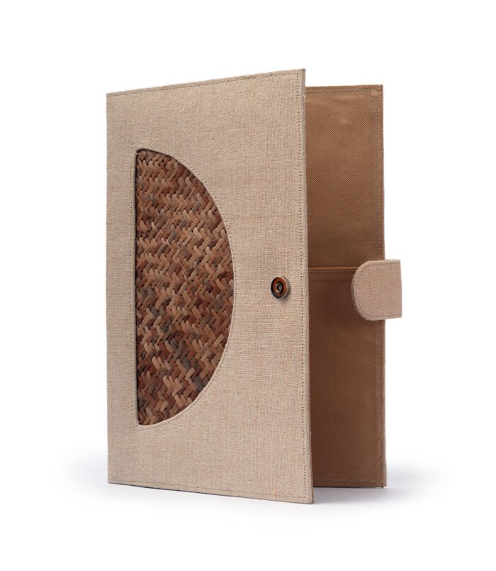 Jute Conference File Holder ( Bamboo Design) - Image 3