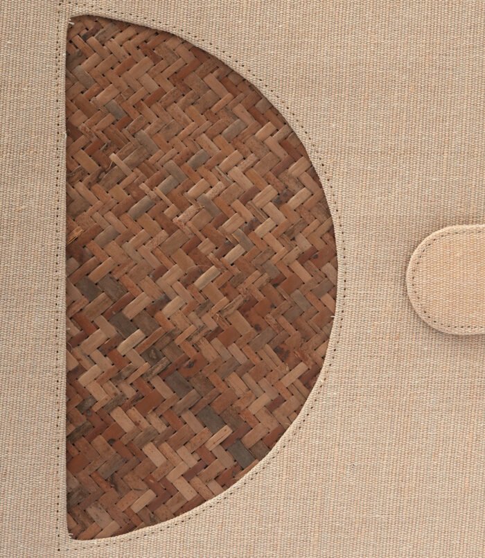 Jute Conference File Holder ( Bamboo Design) - Image 2