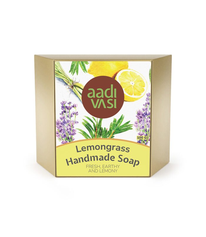 Handmade Organic Soaps Combo Made by Tribes of Jharkhand (Lemongrass and Kesar Gulab Combo) - Image 3