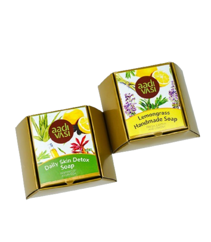 Organic Handcrafted Soaps Combo( Detox Soap and Lemongrass Soap)