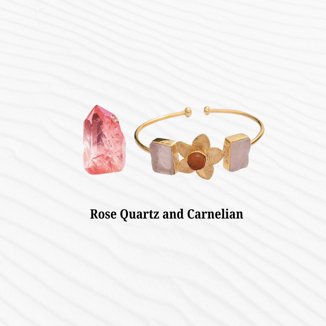 Rose Quartz and Carnelian