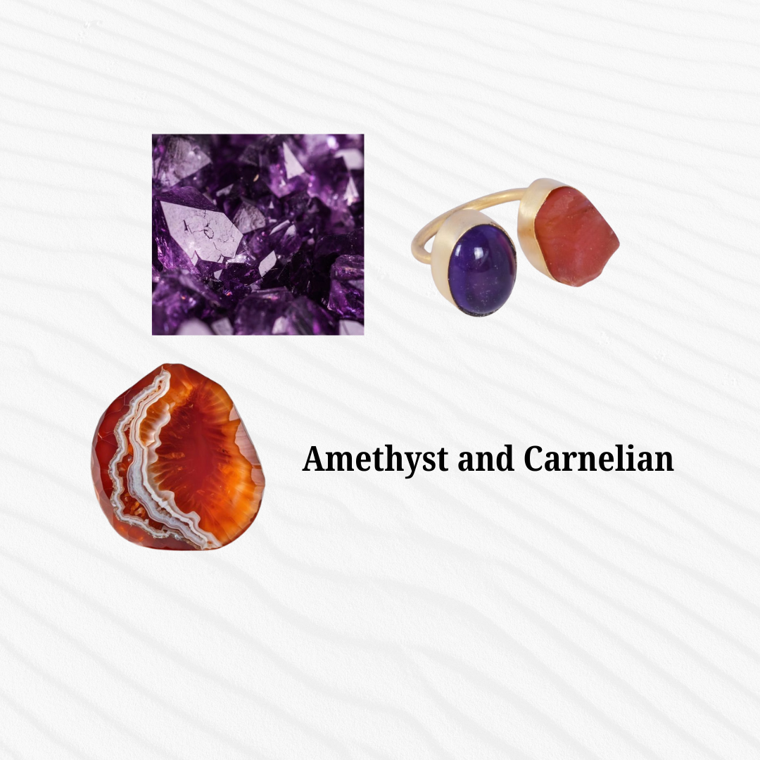 Amethyst and Carnelian