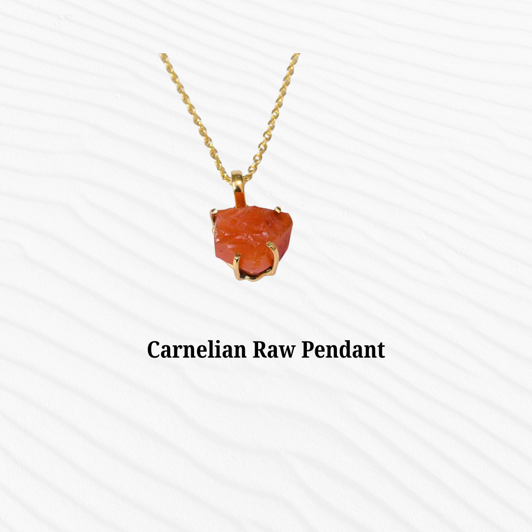Carnelian Raw Pendant